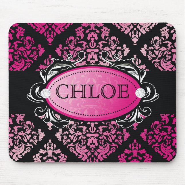 Mousepad 311-Damasco Rosa Luxuriosamente (Frente)