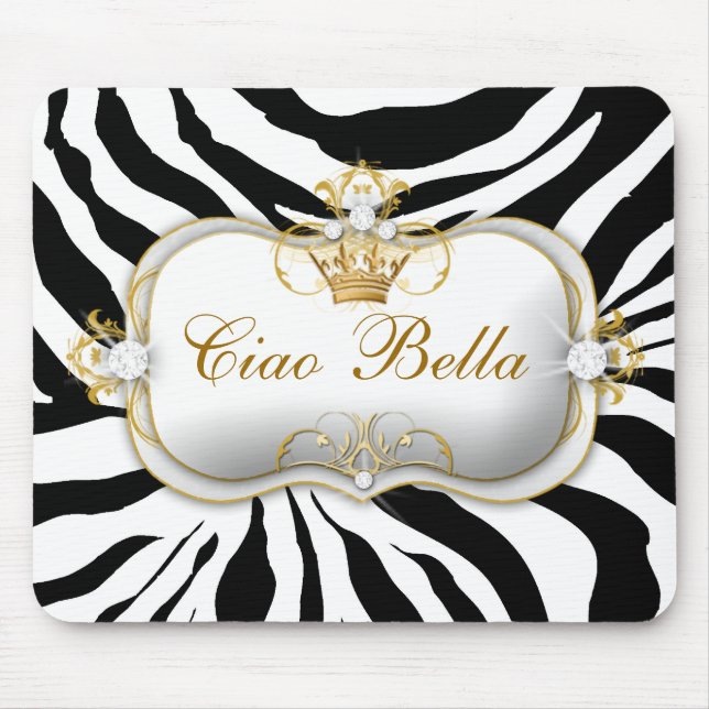 Mousepad 311 listras da zebra do Ciao Bella (Frente)