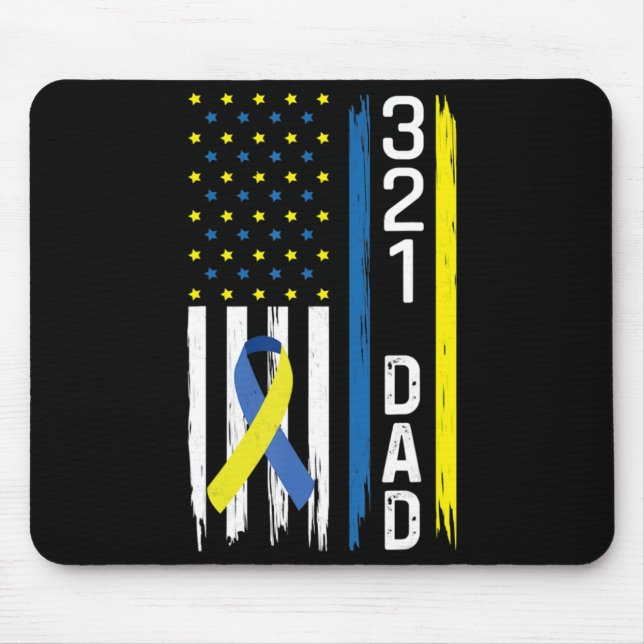 Mousepad 321 Síndrome de Abaixo do Pai - Sensibilização (Frente)