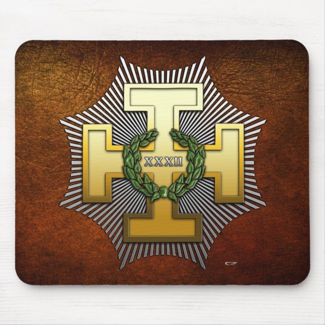 Mousepad 32.o grau: mestre do segredo real (Frente)