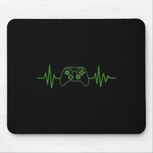 Mousepad 365 Gamer Heartbeat Tee Para Jogadores De Vídeo