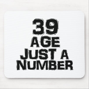 Mousepad 39 Anos Apenas Um Número De Designs De Aniversár