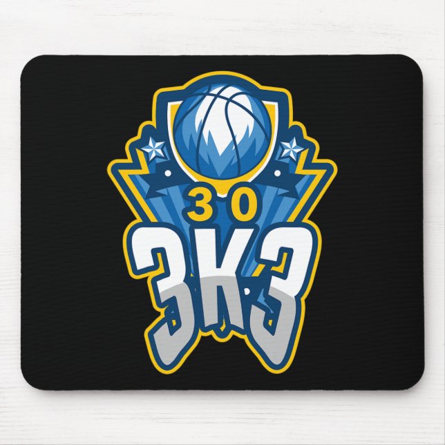 Mousepad 3 K 3 Point Basball Record 3000 Três Ponteiros (Frente)