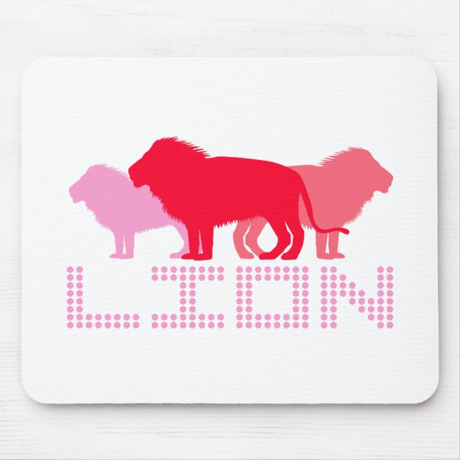 Mousepad 3 Leões (Vermelho) (Frente)