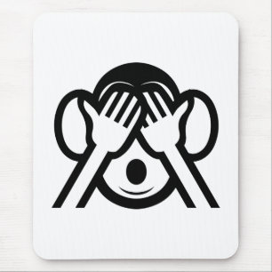 Mousepad 3 Macacos Sábios Mizaru 見 ざ る Ver NO Mau Em