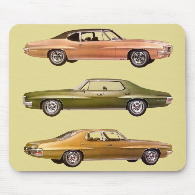 Mousepad 3 muscle cars de 1970 (Frente)