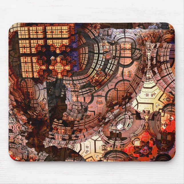 Mousepad 3D fractal - Mandelbulb (Frente)