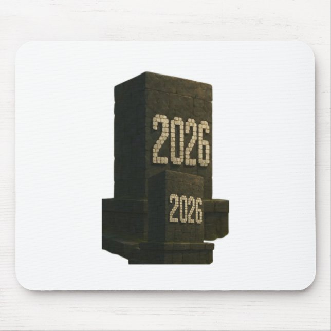 Mousepad 3D Number Design for New Year 2026 (Frente)