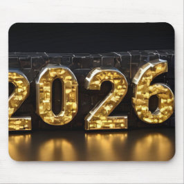Mousepad 3D Number Design for New Year 2026