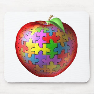 Mousepad 3D quebra-cabeça Apple