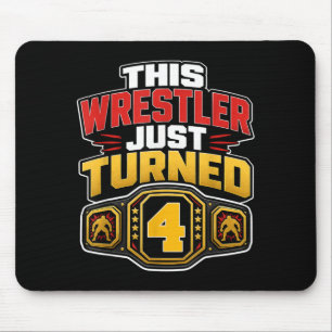Mousepad 4º Aniversário de Luta Este Lutador Completou 4 An