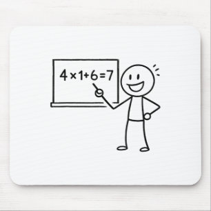 Mousepad 41 67 Meme 41 67 Engraçado Professor de Matemática