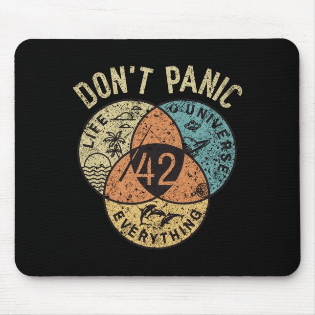 Mousepad 42 Answer To Life The Universe And Everything Don' (Frente)