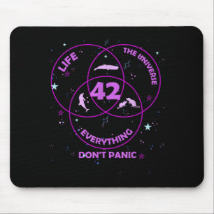 Mousepad 42 Resposta à Vida Universo Tudo