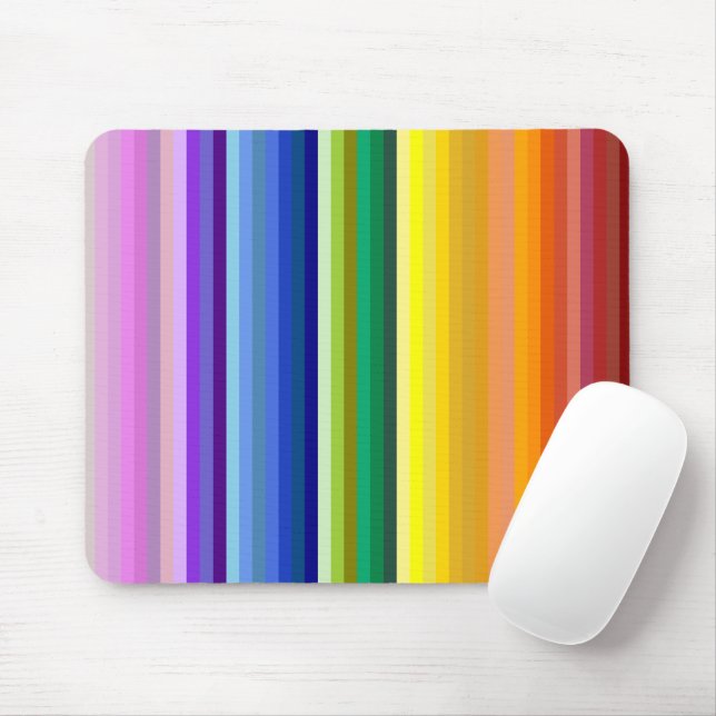 Mousepad 42 Stripes Espectro Arco-Íris (Com mouse)