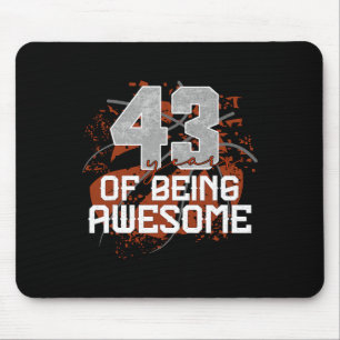 Mousepad 43 Anos Sendo Incrível Sketll 43º Aniversário Gif