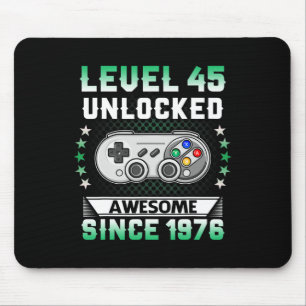 Mousepad 45º Aniversário Nível 45 Vídeo incrível desbloquea