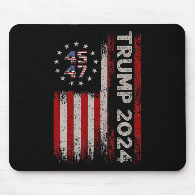Mousepad 45 47 Trump 2024 American Flag 1 (Frente)