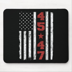 Mousepad 45 47 Trump Vintage Estados Unidos Flag 2025 Presi