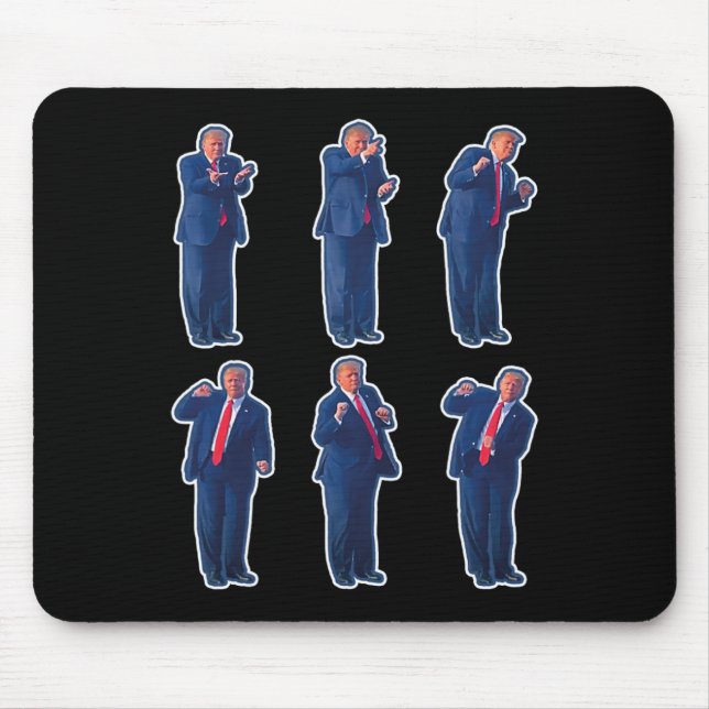 Mousepad 45 Presidente Dançarino Donald J Trump 2024 Nunca  (Frente)