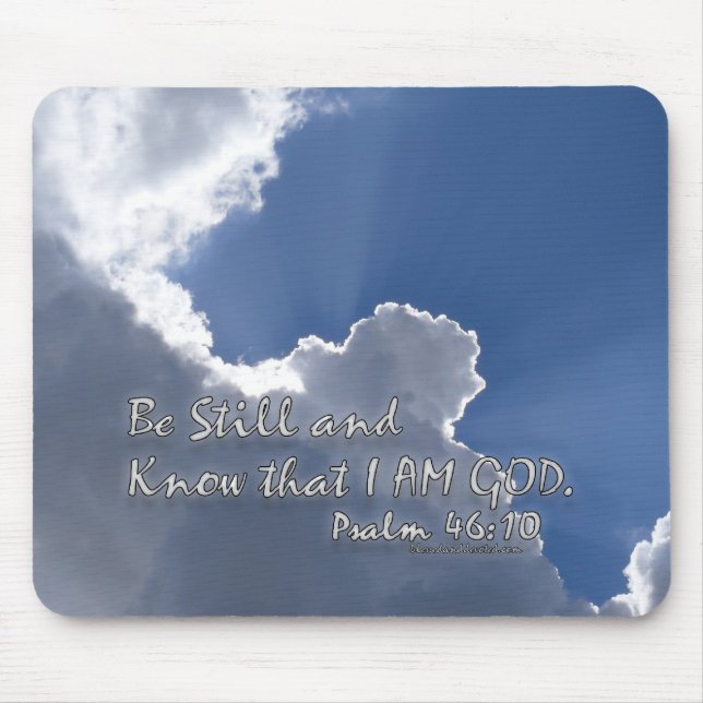 Mousepad 46:10 do salmo (Frente)