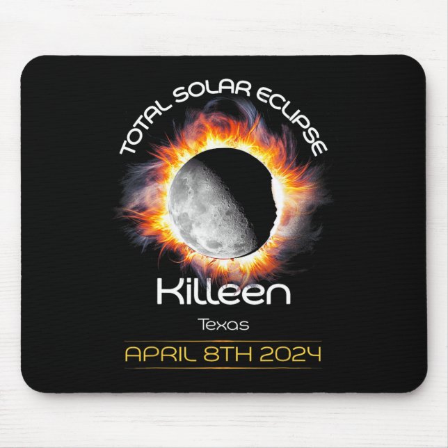 Mousepad 4.08.24 Eclipse Solar Total 2024 Killeen Texas (Frente)