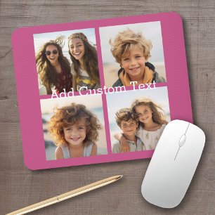 Mousepad 4 Colagem de fotos - você pode mudar a cor de fun