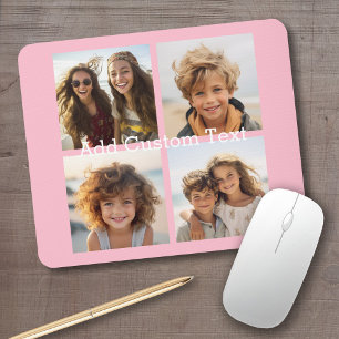 Mousepad 4 Colagem de Fotos - você pode mudar o fundo para 