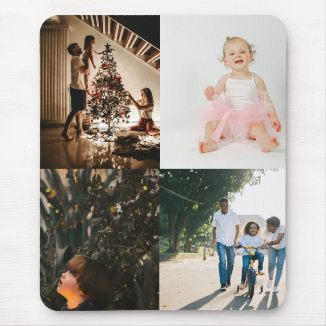 Mousepad 4 Colagem Personalizada de Fotografias (Frente)