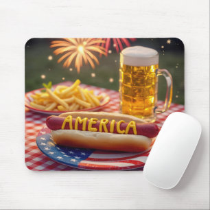 Mousepad 4 de julho American Hot Dog