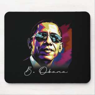 Mousepad 4 De Julho Barack Obama Presidente Retrato Patrio