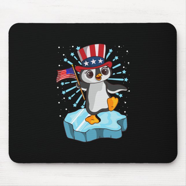 Mousepad 4 De Julho De 2021 Pinguim (Frente)