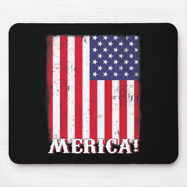 Mousepad 4 de julho de US American Flag Patriotic (Frente)