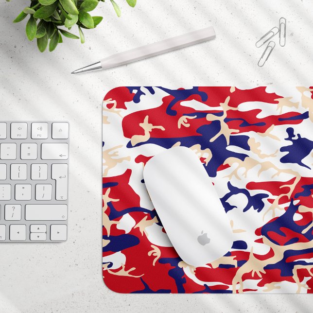 Mousepad 4 de Julho, Dia da Independência, Bege Camuflado (Criador carregado)
