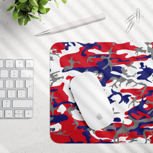Mousepad 4 de Julho, Dia da Independência, Cinza Camuflagem