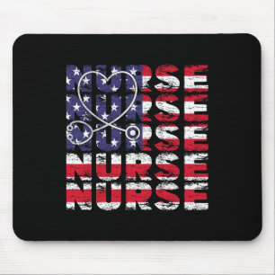 Mousepad 4 De Julho Enfermeira Americana Enfermando Usa Pat