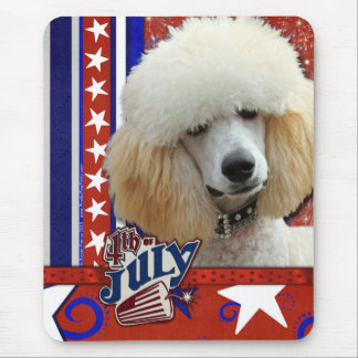 Mousepad 4 de julho foguete - caniche - abricó
