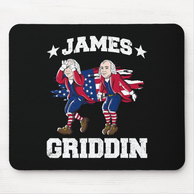 Mousepad 4 De Julho James Madison Griddy James Griddin 1 (Frente)