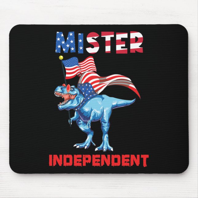 Mousepad 4 de julho Senhor Independente da Bandeira dos Est (Frente)