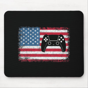 Mousepad 4 de julho Vídeo Game Gamer Kids Men USA