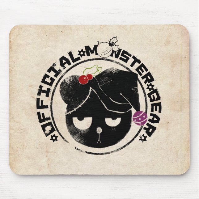 Mousepad 4 monstro pequenos - logotipo do feriado de (Frente)