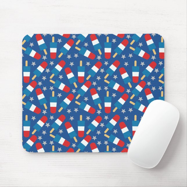 Mousepad 4° Verão de picolés Patrióticos (Com mouse)