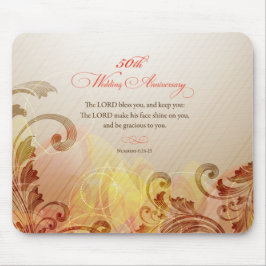 Mousepad 50º Aniversário de Casamento, Senhor Abençoe e Gua