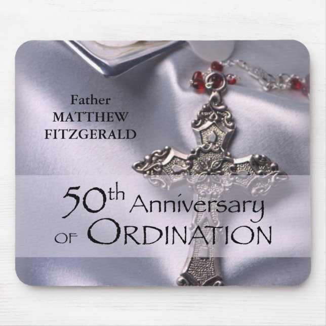 Mousepad 50º Aniversário do Aniversário da Ordinação de Nom (Frente)