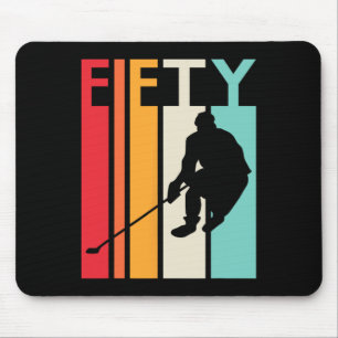 Mousepad 50º aniversário Gift Vintage Hockey com 50 anos