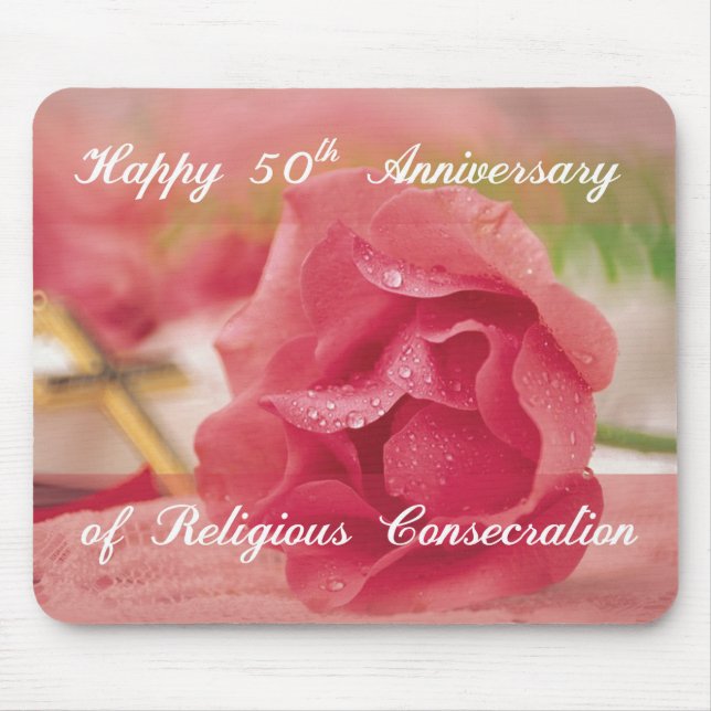 Mousepad 50.º Aniversário da Rosa de Conseção Religiosa (Frente)
