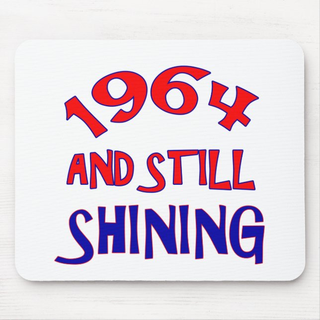 Mousepad 50 anos designs de aniversário antigos (Frente)