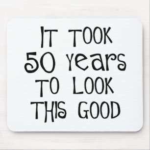 Mousepad 50th aniversário, 50 anos para olhar isto bom!