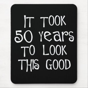 Mousepad 50th aniversário, 50 anos para olhar isto bom!