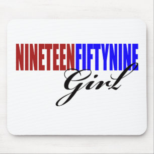 Mousepad 50th Presentes de aniversário, menina 1959!